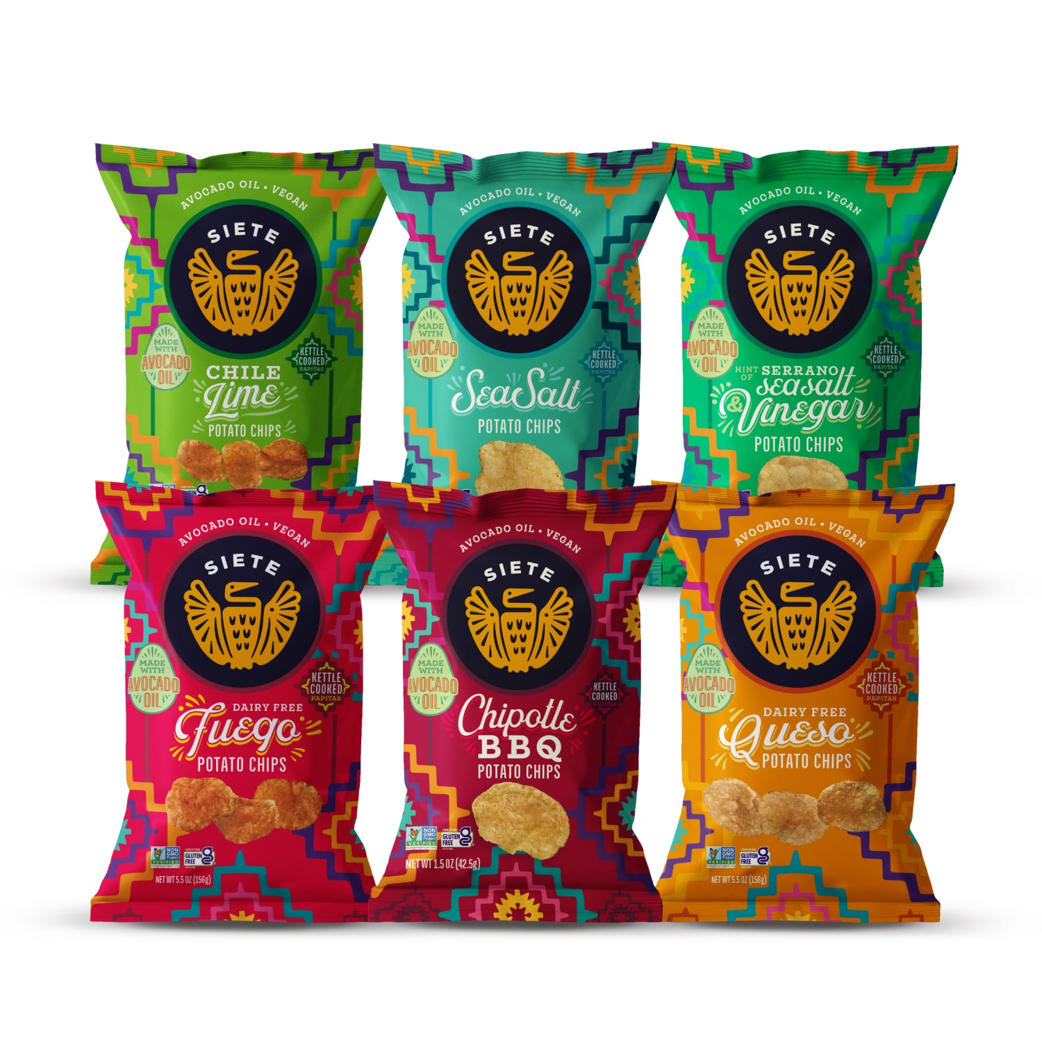 Mix Pack Kettle Cooked Potato Chips - 6 bags 10.00% Off Auto renew