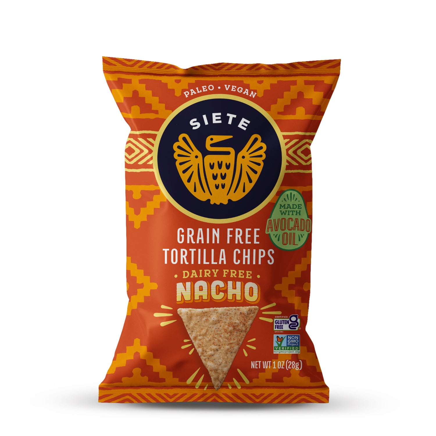 Nacho Grain Free Tortilla Chips 1 oz - 24 bags