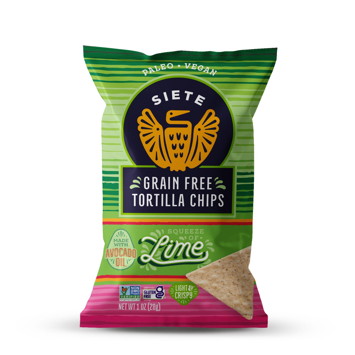 Lime Grain Free Tortilla Chips 1 oz - 24 bags