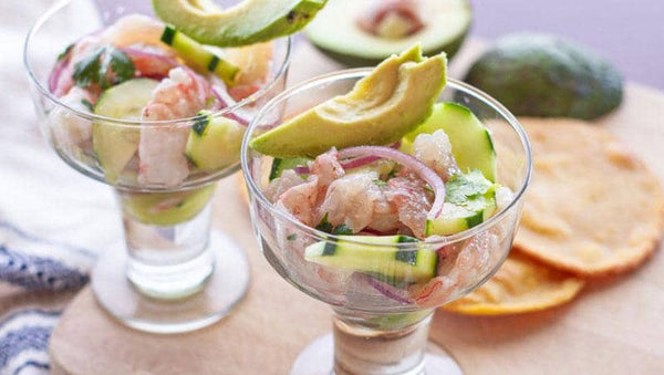 Shrimp Aguachile with Cucumber by Torie Borrelli