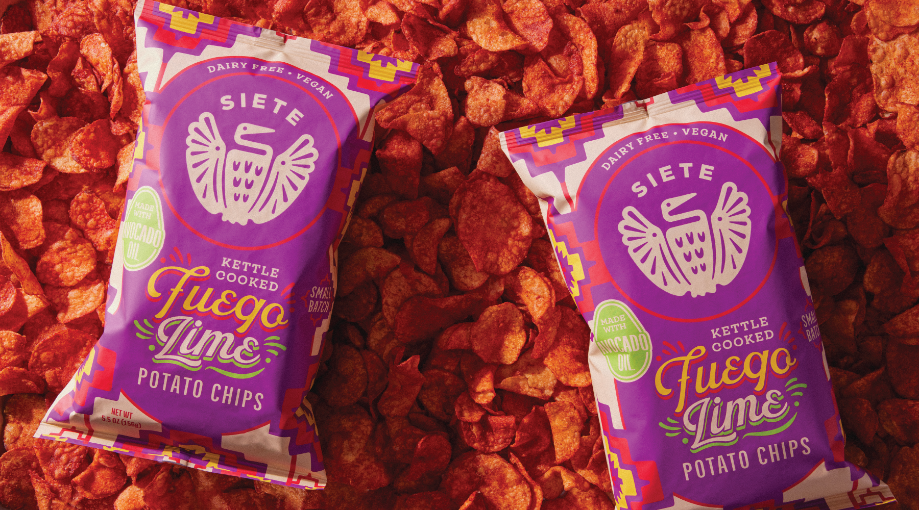Siete Small Batch: Kettle Cooked Fuego Lime Potato Chips