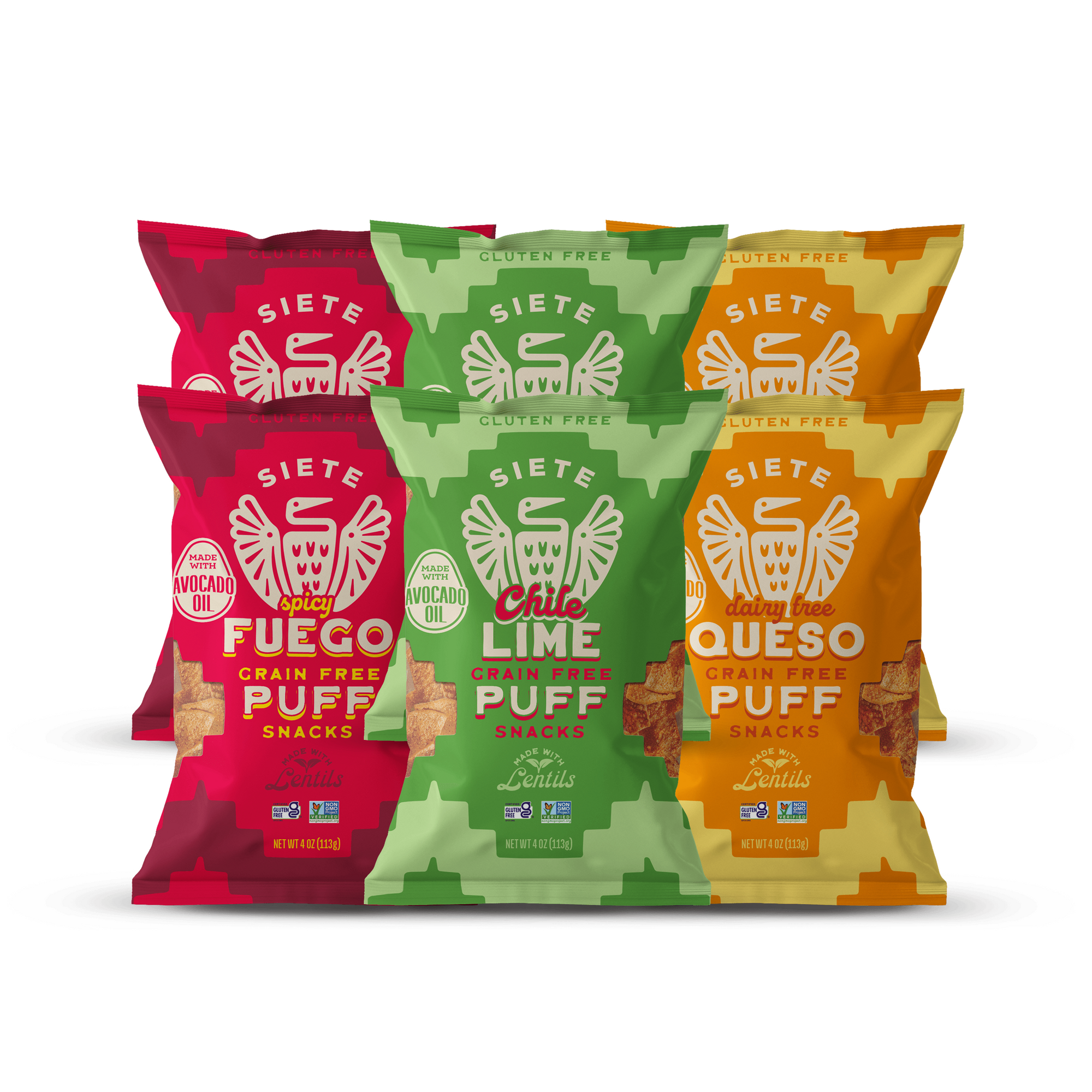 Grain Free Puff Snacks Mix - 6 bags