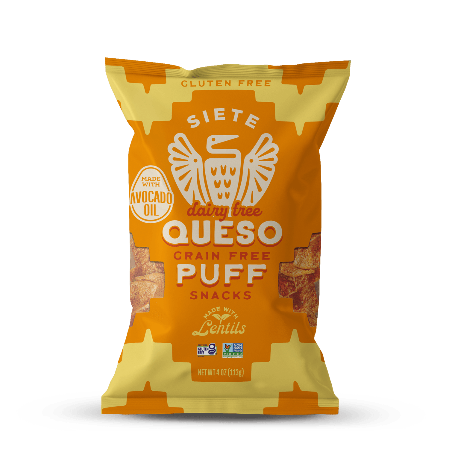 Queso Grain Free Puff Snacks - 6 Bags