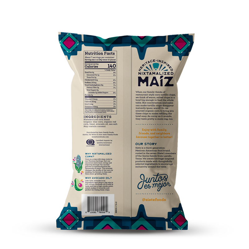 Maíz Blue Corn Totopos Tortilla Chips 7.5oz - 6 Bags