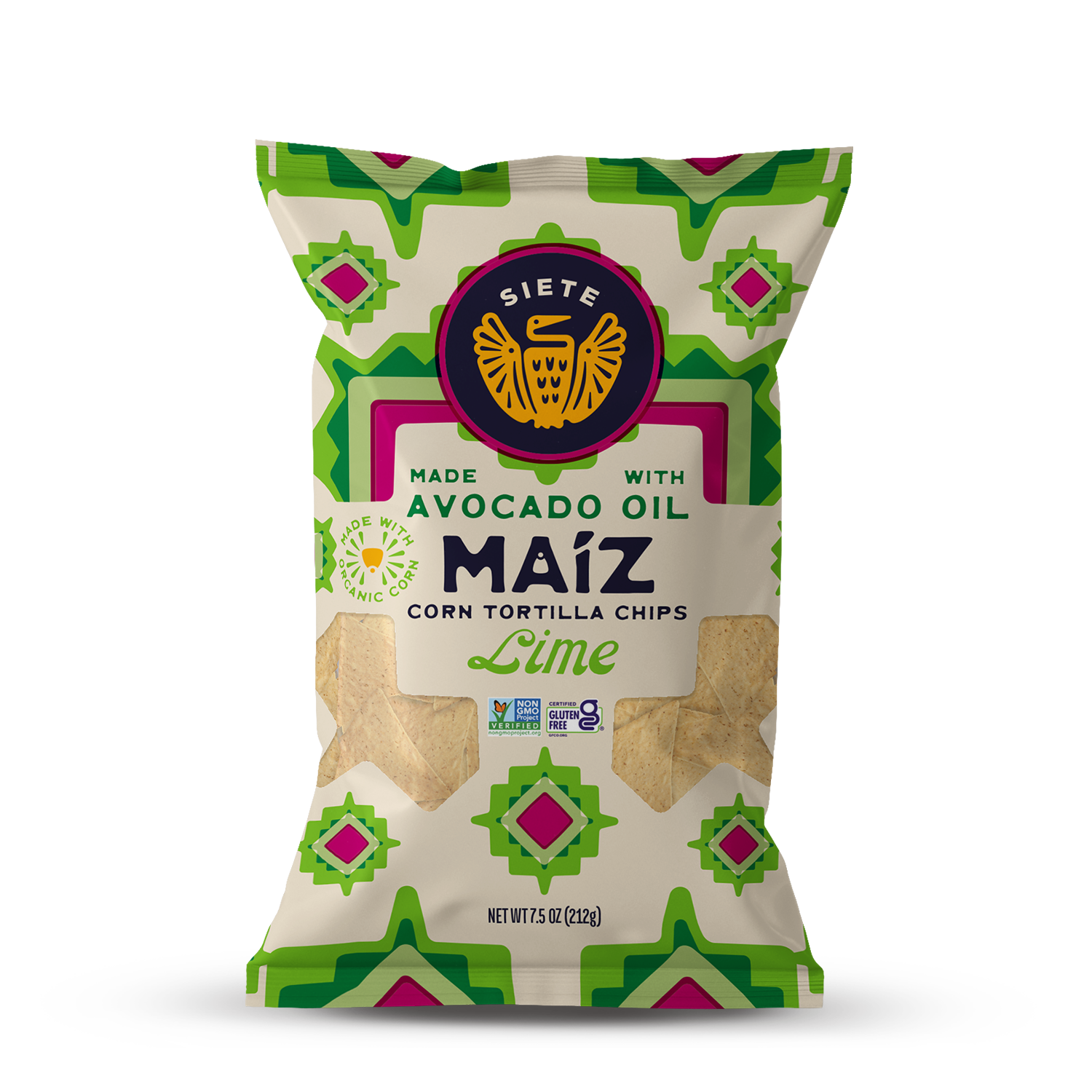 Maíz Lime Totopos Corn Tortilla Chips 7.5oz - 6 Bags