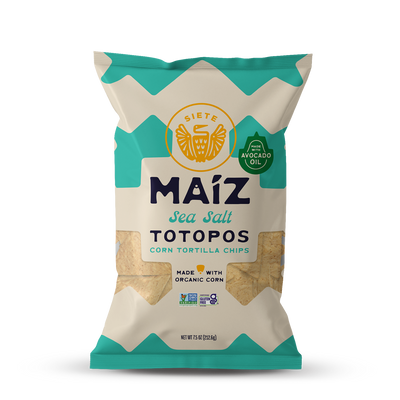 Maíz Sea Salt Totopos Corn Tortilla Chips 7.5oz - 6 Bags
