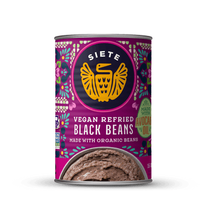 Vegan Refried Black Beans - 12 Cans